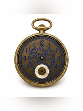Antique Scepter Open Face Pocket Watch 14k GF Pinstriped USA *Missing Hands 15J